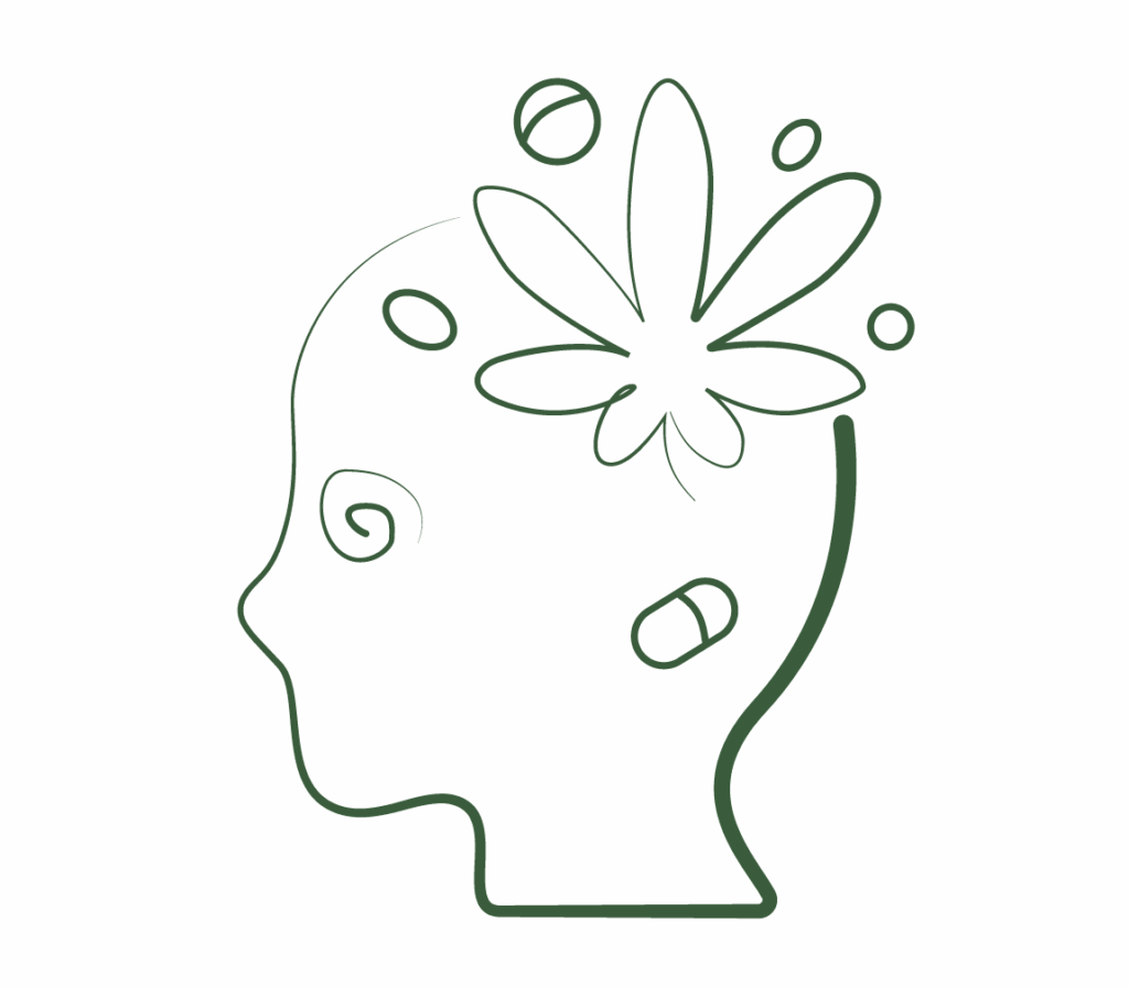 Illustration d’un cerveau symbolisant les différentes formes d’addictions accompagnées en thérapie